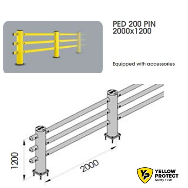 Защитна бариера за пешеходци PED 200 PIN |MPM|