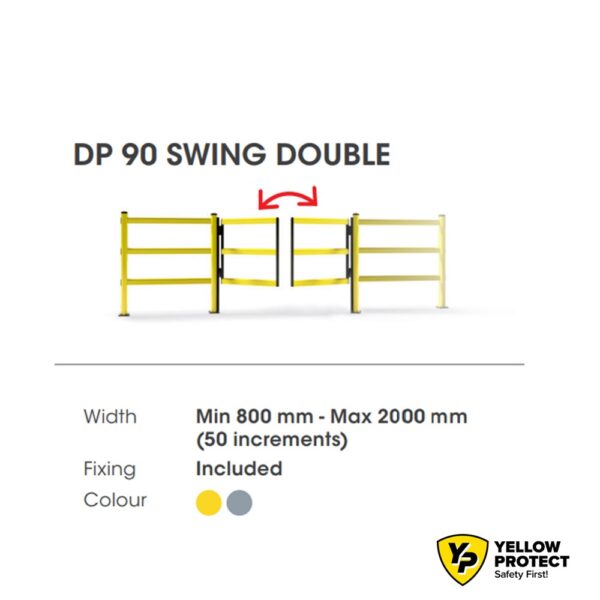 Люлееща врата за предпазна ограда DP 90 SWING DOUBLE |MPM | двойна,двупосочна