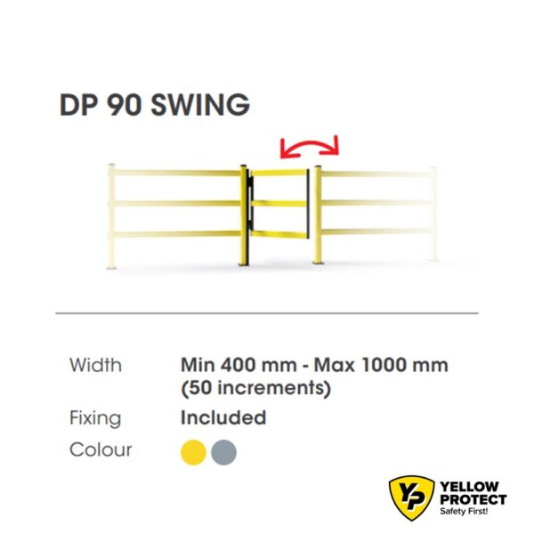 Люлееща врата за предпазна ограда DP 90 SWING |MPM | двупосочна