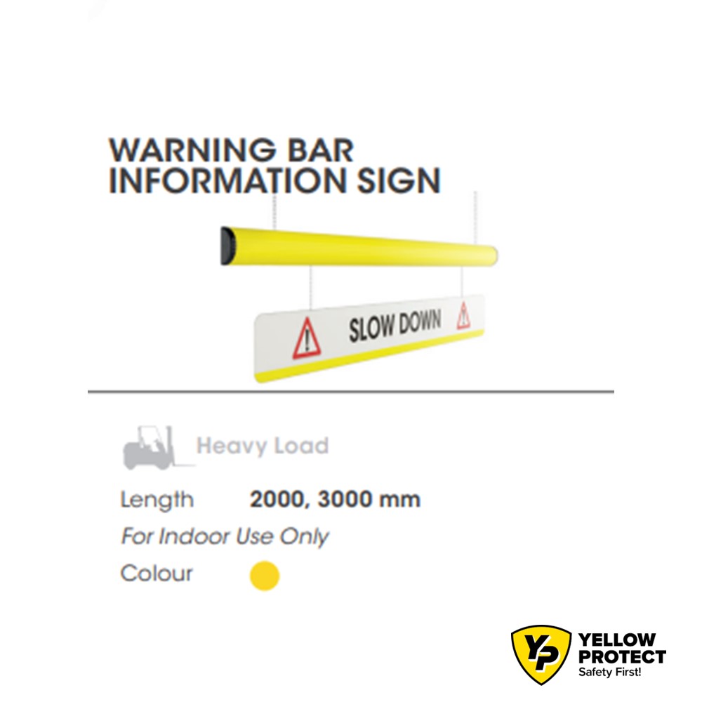 Предупредителна лента за височина WARNING BAR |INFORMATION SIGN |MPM| информационен знак